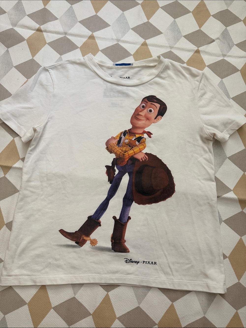 Zara Woody Graphic White women’s T-Shirt